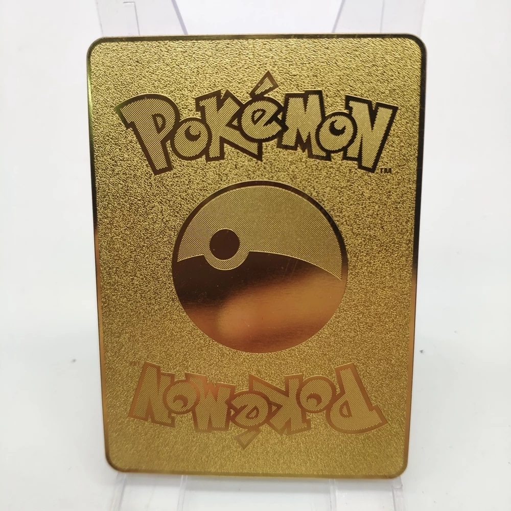 10000 Arceus Vmax DIY Golden Pokemon Cards in Spanish Iron Metal Pokmo  Letters Kids Gift Game Collection Cards