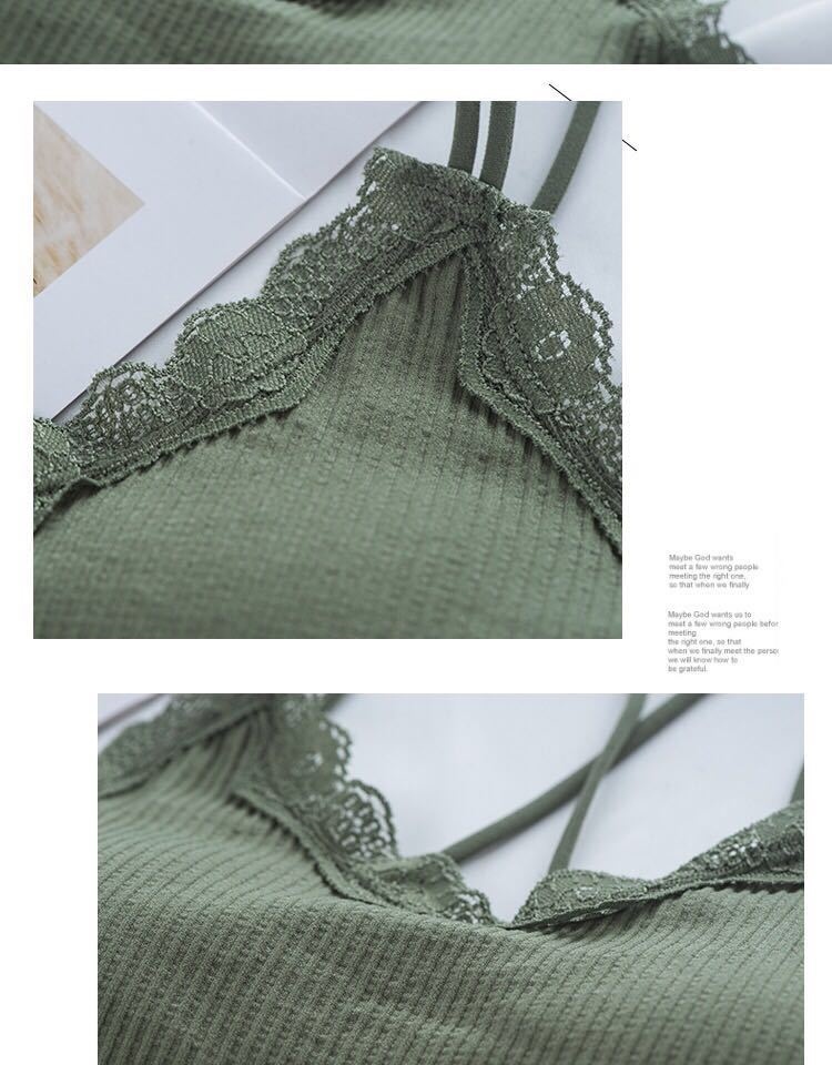 1 2 piece in summer new han edition lace the condole that wipe a bosom beauty underwear underwear female students render the bra back 11