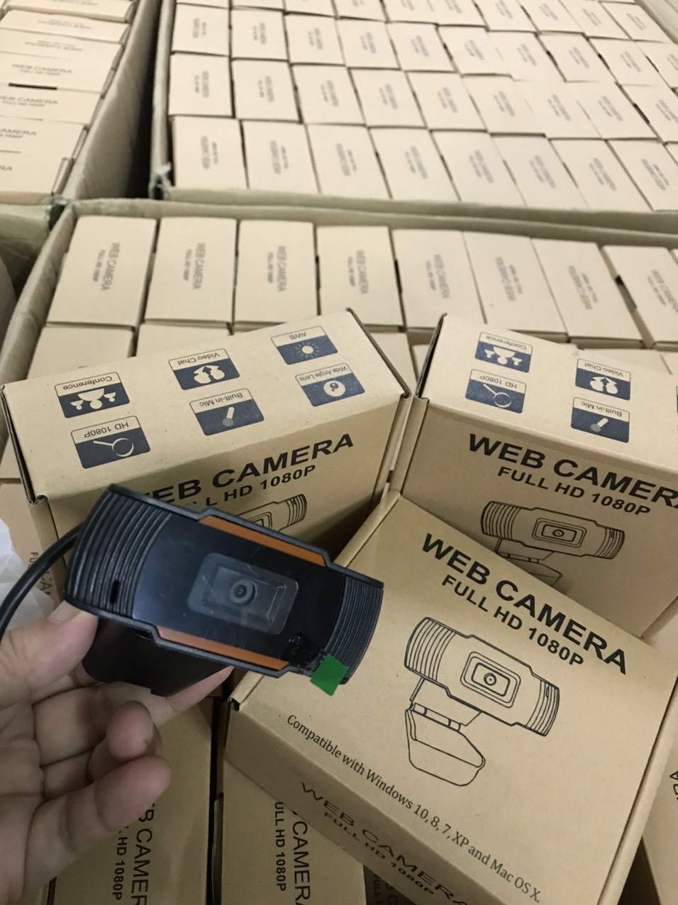 Webcam 720P HD siêu nét Micro đàm thoại để làm việc & học tập trực