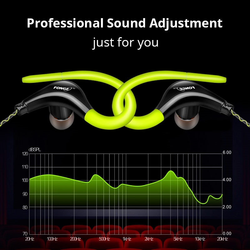 【Ready】
 Sports Earphone Hifi Stereo 3.5mm In Ear Earphones Running Headset With Mic For Xiaomi