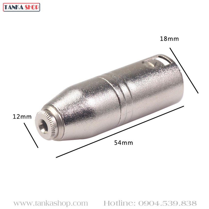 Jack chuyển đổi 3.5 sang canon 3-pin