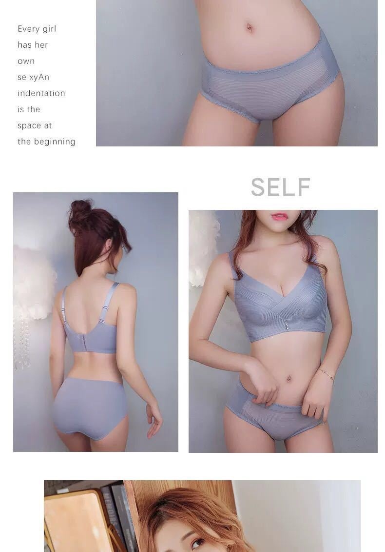 Sexy lace underwear women without rims together small underwear bra bra woman add thickness style sheet suit 17