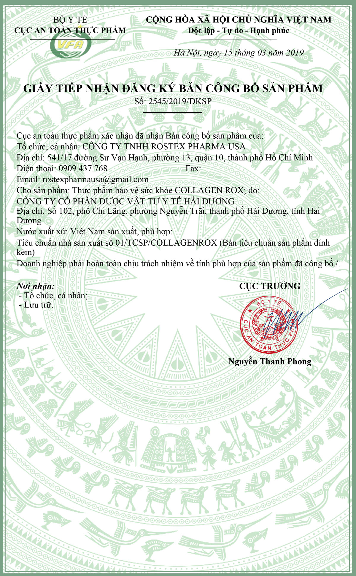 Collagen Rox giúp hạn chế lão hóa da, giúp da sáng mịn 60 viên