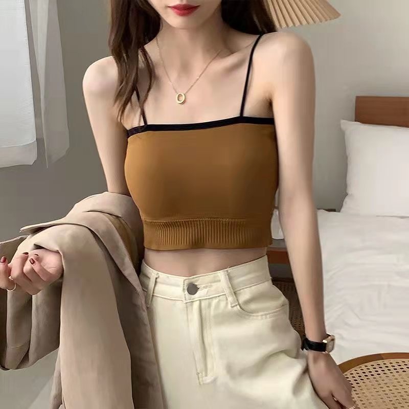 Han edition sports girl underwear female students show chest be small condole belt wrapped chest exposed them proof vest that wipe a bosom to wear outside 5