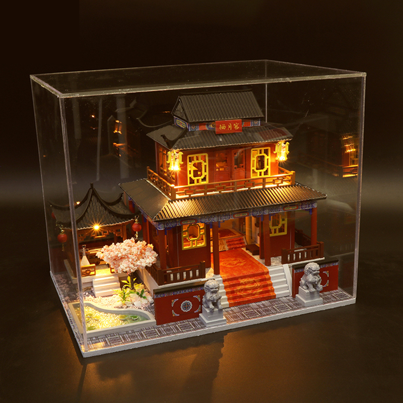 Nhà gỗ búp bê mô hình gỗ mô phổng kiến trúc Trung quốc cổ giá sỉ giá bán  buôn  Thị Trường Sỉ
