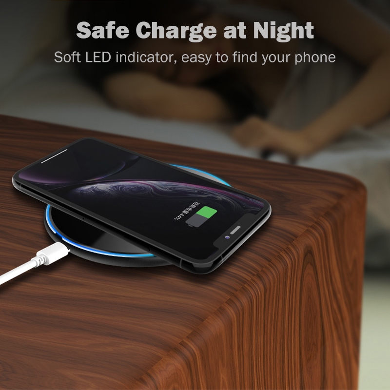 ✥ 15W Fast Qi Wireless Charger for Sony Xperia 1 II III IV Xperia 5 IV Wireless  Charging Pad Acrylic Breathing Light Gift Case 