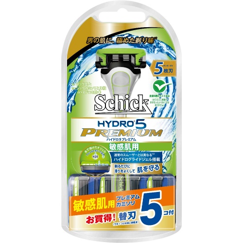 Bộ dao cạo râu + 5 lưỡi dao thay thế Schick Hydro 5 - Nhật Bản