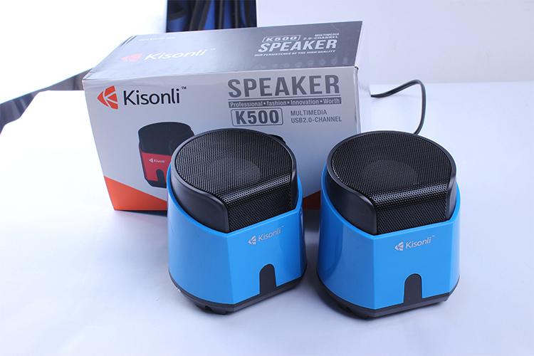 New design Kisonli K500 Mini Computer Multimedia Woofer Laptop Speaker /Sound Box