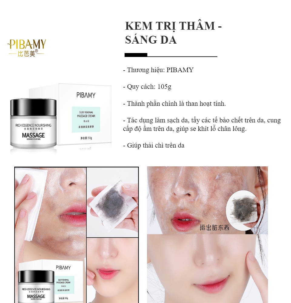 Kem Trị Thâm Nách, Đầu Gối, Mông, Bẹn PIBAMY, Kem trị thâm hiệu quả Kem đặc trị thâm nách ,thâm đầu gối ,khuỷu tay thải độc PIBAMY SILVERNH1 HÀN QUỐC - TẶNG KEM HỒNG TI(HỒNG MÔI, NHŨ HOA) 4