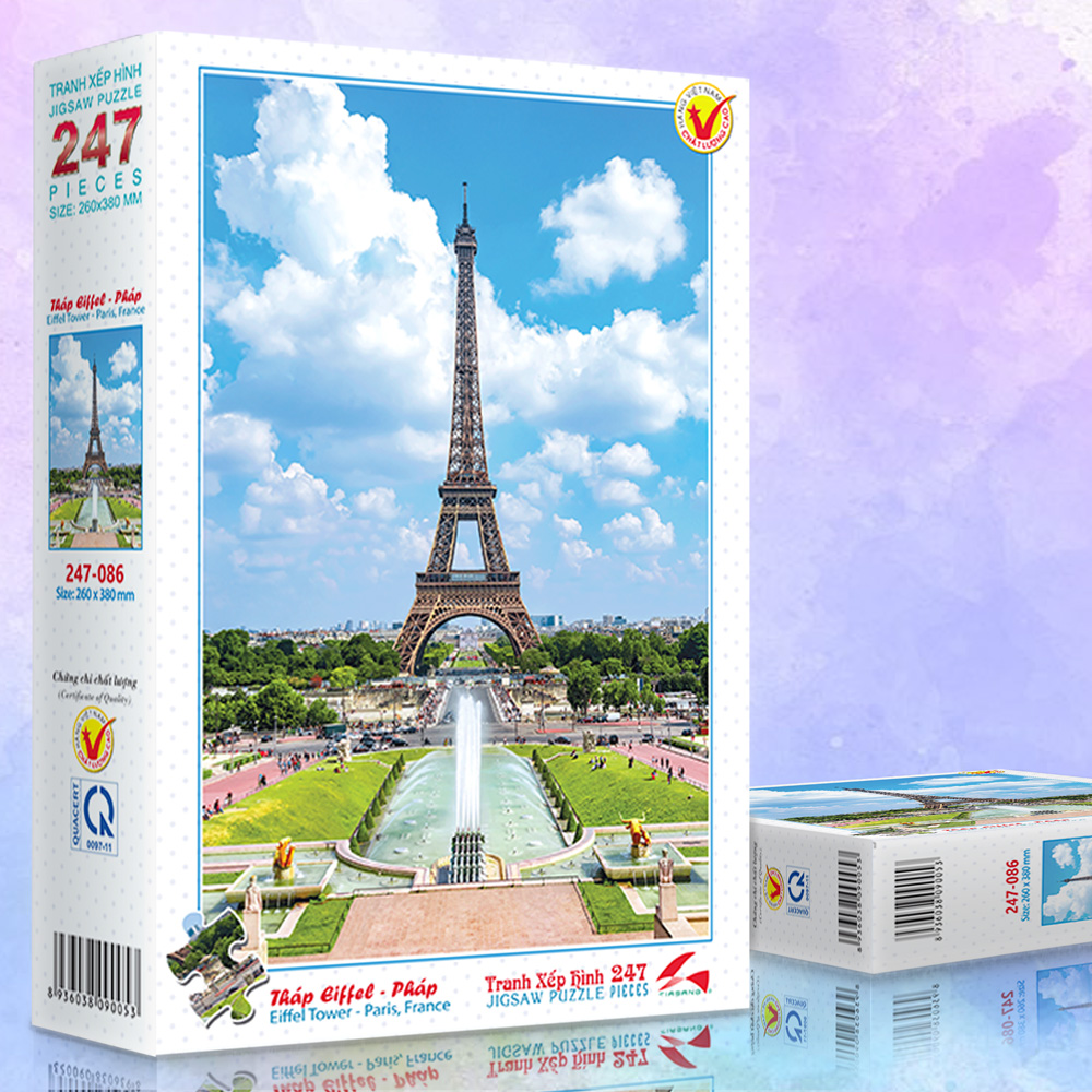Tranh xếp hình 247 mảnh - Tháp Eiffel | Lazada.vn