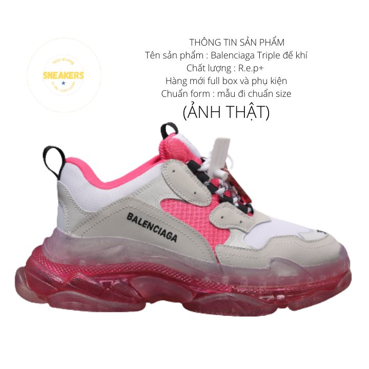 Giày nam nữ sneaker thể thao Ba.Len.cia.ga đế khí đế tách phân tầng chuẩn chữ 4