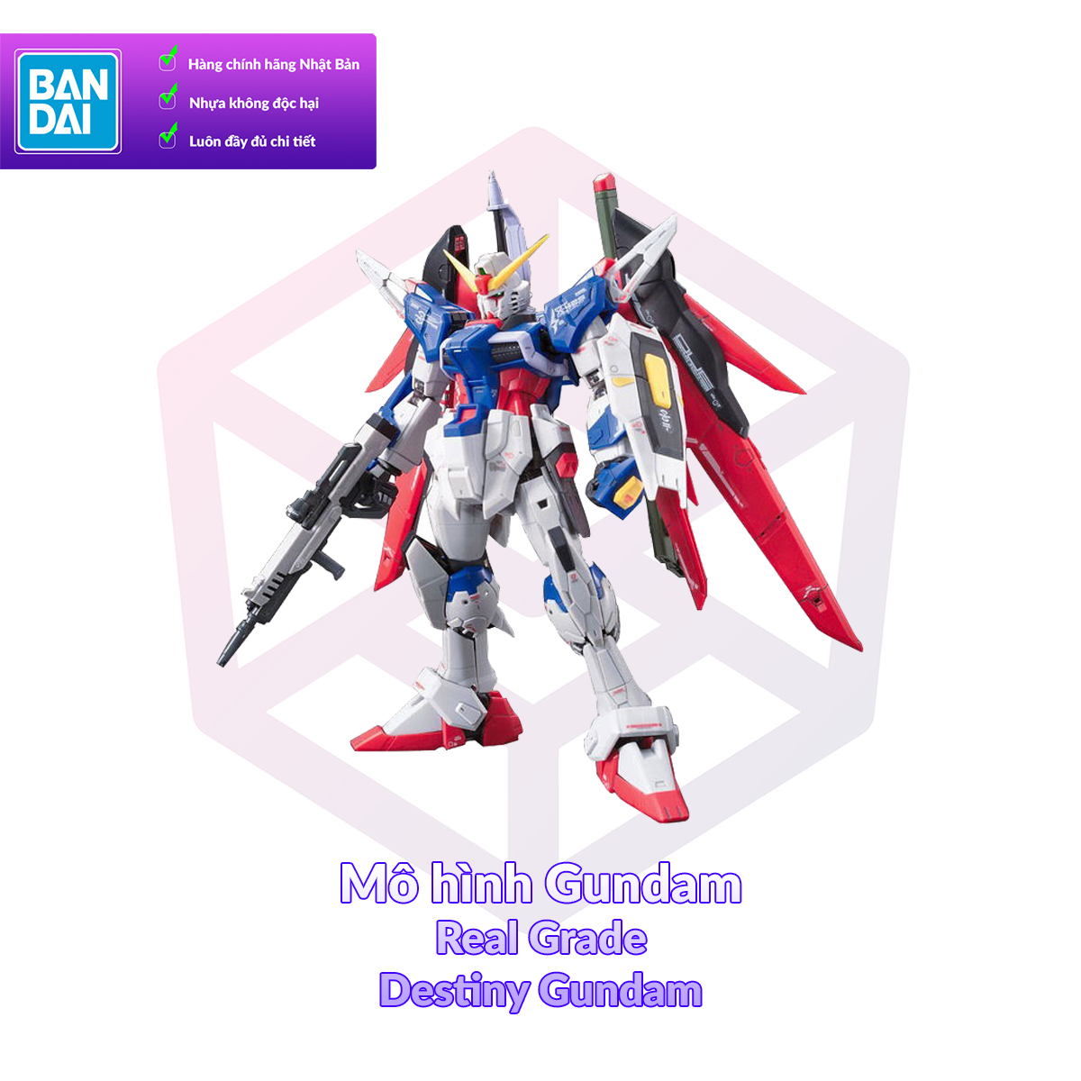 7-11 12 VOUCHER 8%Mô hình Gundam Bandai RG 11 Destiny Gundam 1 144 SEED