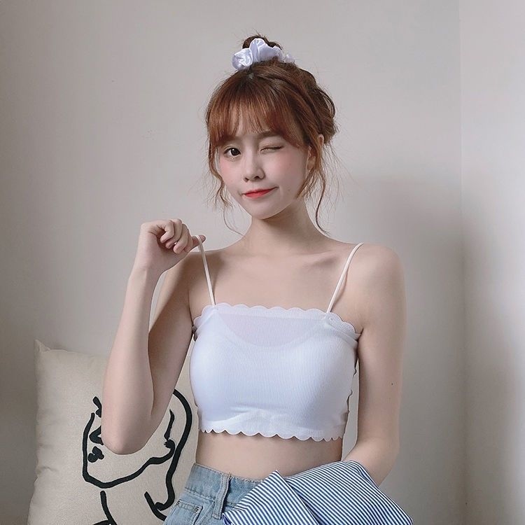 Summer non-trace underwear female small chest special bra girl students high school girls condole top that wipe a bosom strapless Korea 23