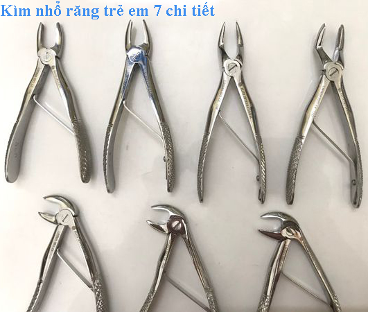 Kìm nhổ răng trẻ em 7 chi tiết