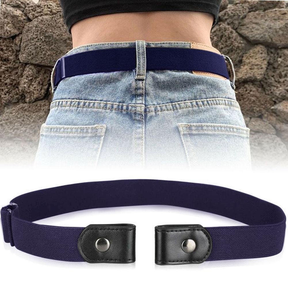 Lazy belt for women, adjustable elastic jeans belt, invisible belt for men,  elastic waist artifact, military training