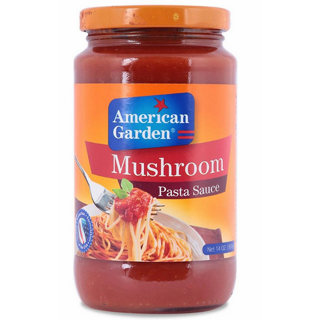 Sốt Mì Ý Nấm Hiệu American Garden 397g - American Garden Mushroom Pasta Sauce 397g