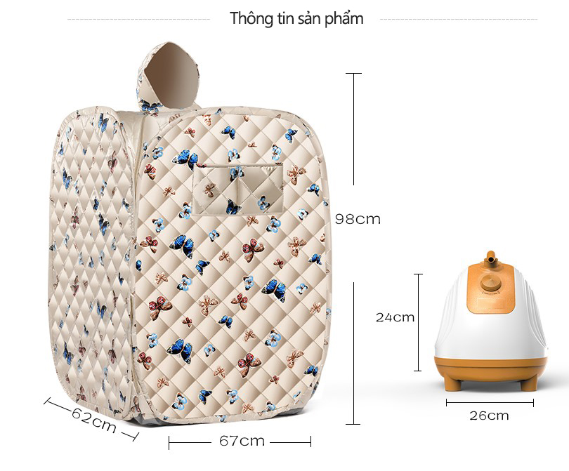 Lều Xông Hơi Tự Bung Buồng xông tắm hơi gia dụng toàn thân toát mồ hôi đào thải độc tố khỏi cơ thể - Cho Detox & Cabin Giảm Cân Bảo Quản Sức Khỏe SPA Phòng Gia Đình