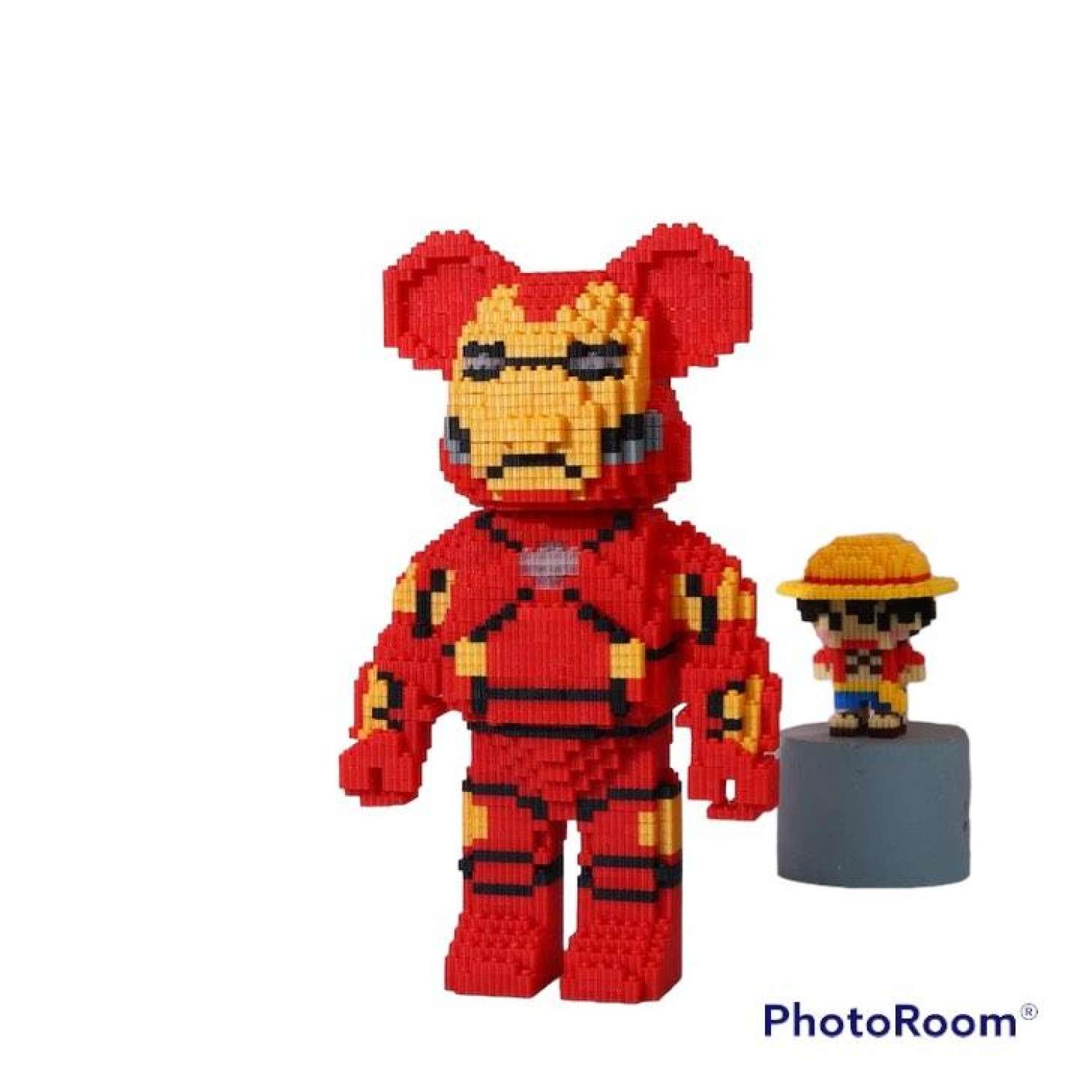 3D Perler Bead Iron Man 