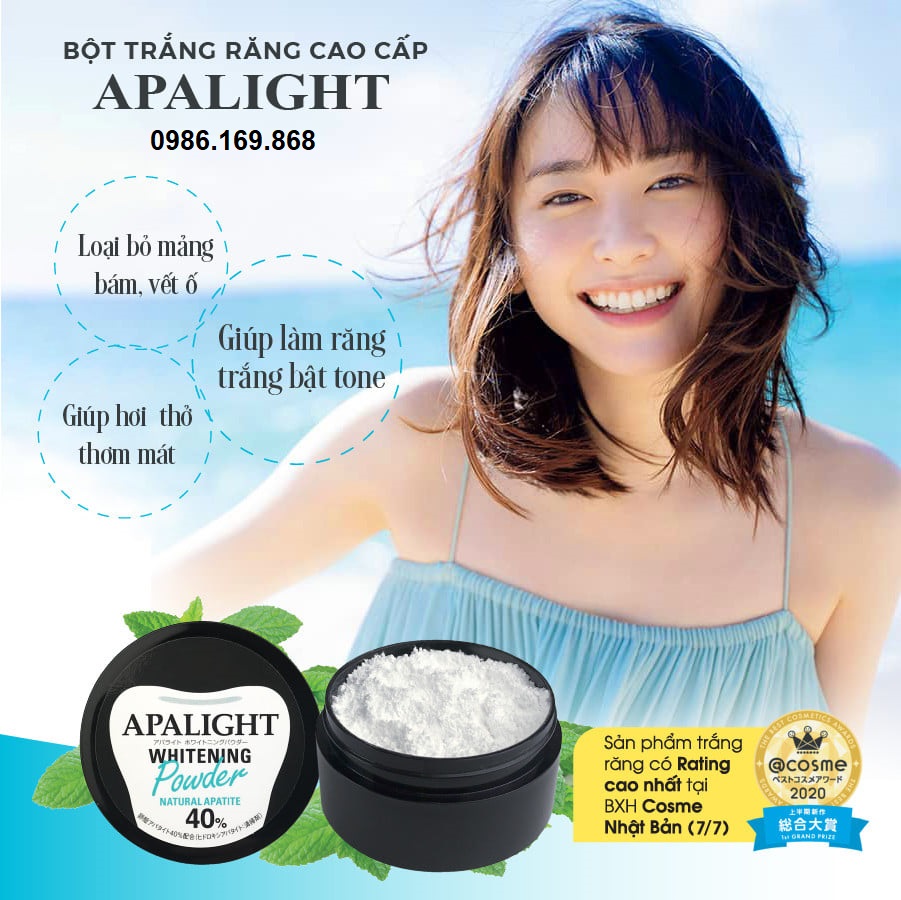 BỘT ĐÁNH TRẮNG RĂNG APALIGHT NỘI ĐỊA NHẬT BẢN