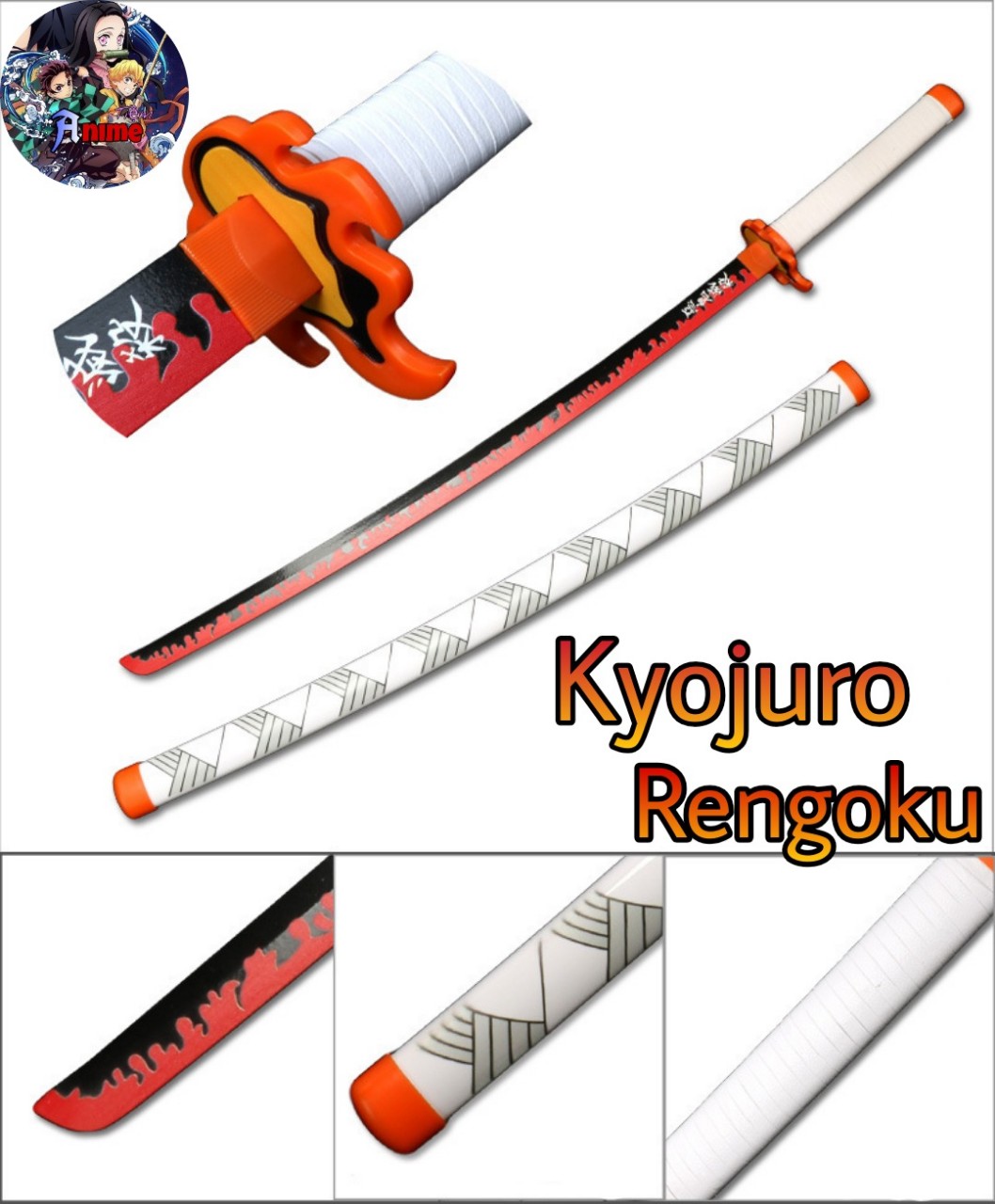 Mô hình Kiếm Gỗ Viêm trụ Rengoku 1m  Kimetsu No Yaiba  Kiếm Gỗ cosplay  Tiệm Anime 2  Lazadavn