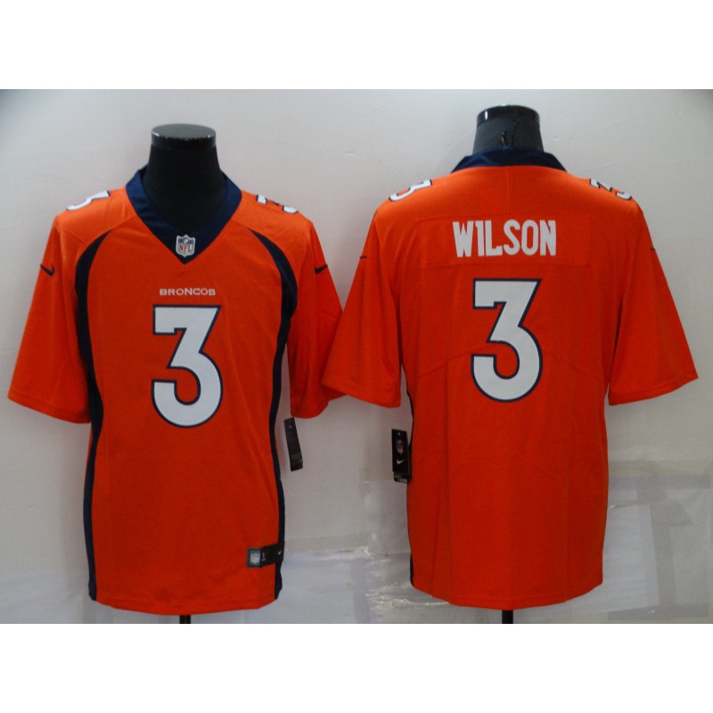 Men's Nike Russell Wilson Orange Denver Broncos Legend Jersey