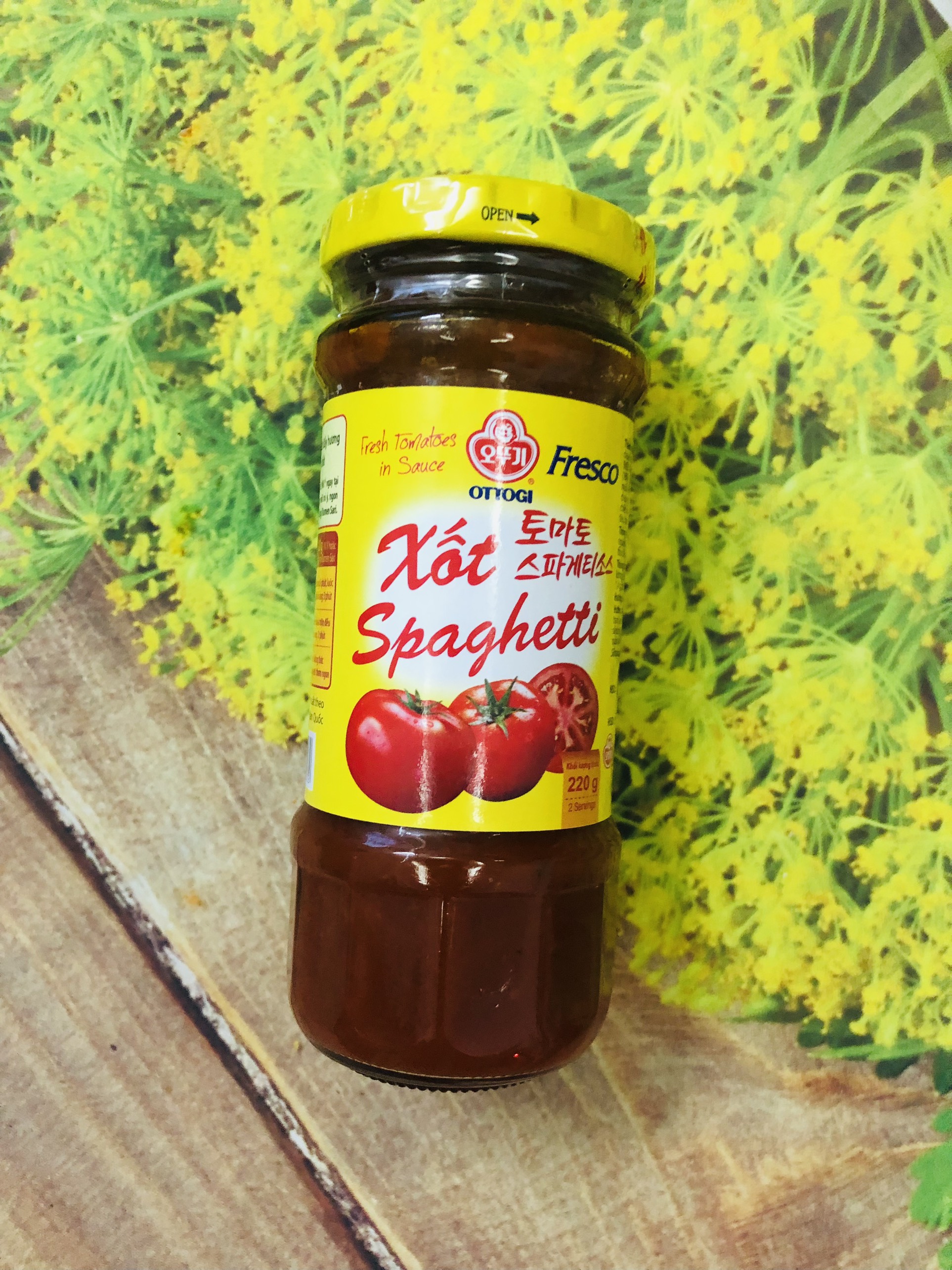 COMBO 500G MÌ SPAGHETTI + 1 HŨ TƯƠNG CÀ NẤU MÌ Ý SPAGHETTY 220G