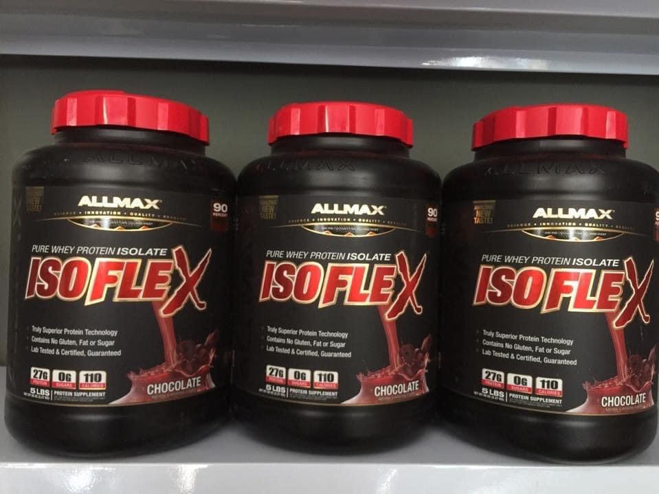 allmax iso flex 5lbs ( 75 lần dùng ) sữa tăng cơ siêu tinh khiết hàm lượng đạm cao 27g 2
