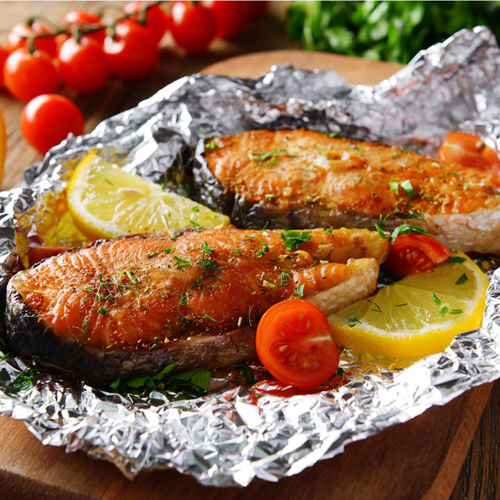 CUỘN GIẤY BẠC BỌC ĐỒ NƯỚNG - MÀNG NHÔM NƯỚNG THỰC PHẨM, BỌC HÀNG TƯƠI SỐNG - CUỘN GIẤY BẠC BỎ NỒI CHIÊN KHÔNG DẦU TIỆN LỢI