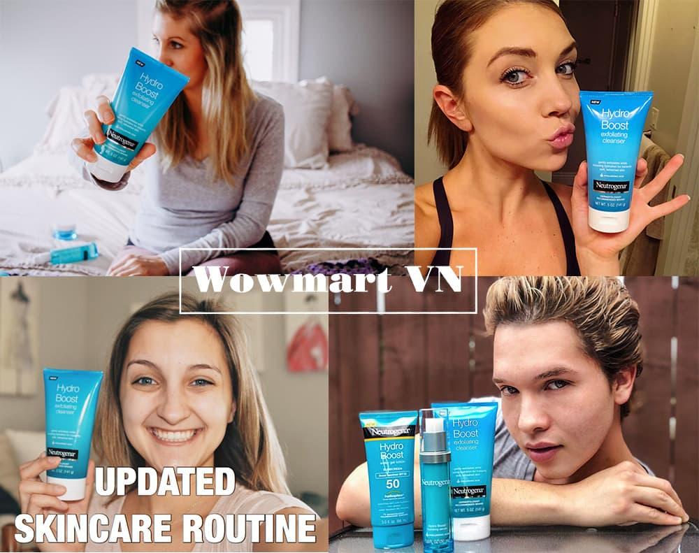 Sữa rửa mặt Neutrogena Hydro Boost Exfoliating Cleanser 141g