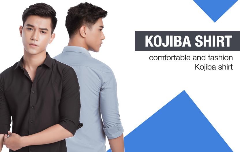 Áo sơ mi nam tay dài Kojiba chất liệu Vải Lụa Chống Nhăn chống xù , ao so mi nam trắng phong cách công sở thanh lịch