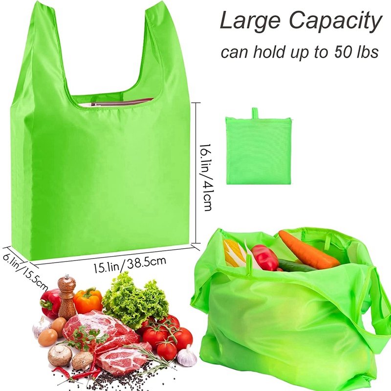 Amazon.com - WISELIFE Reusable Grocery Shopping Bags 10 Pack Large Foldable  Tote Bags Bulk, Eco Produce Bags with Long Handle for Shopping Groceries  Clothes (Grey&Black)