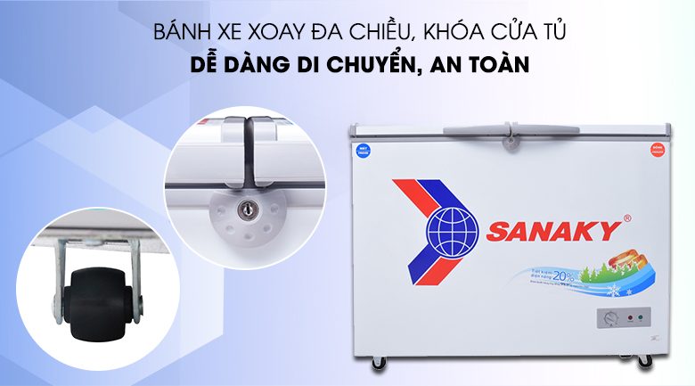 Tủ đông Sanaky 400 lít VH-4099W1