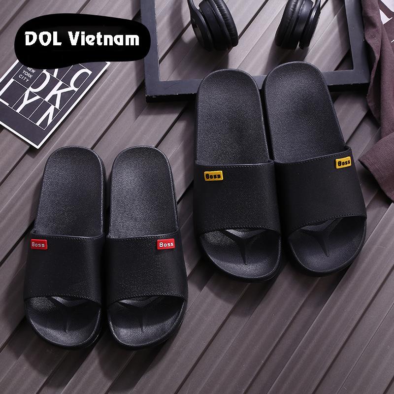 Dép quai ngang nam, đúc nguyên khối chắc chắn bền đẹp phong cách BOSS, kiểu dáng dép lê nam nữ